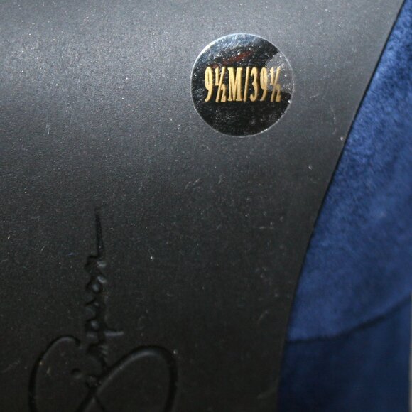 Jessica Simpson Marya Sapphire Blue Suede Pumps 9 1/2 Medium - Picture 7 of 10